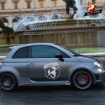 2 Sides Decals Wraps Body Stickers Graphics Vinyl Car Door Auto Styling Abarth Side Stripes Skirt Sticker For FIAT 500